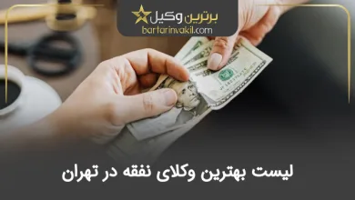 بهترین وکیل نفقه در تهران