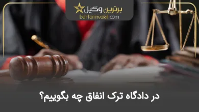 در دادگاه ترک انفاق چه بگوییم